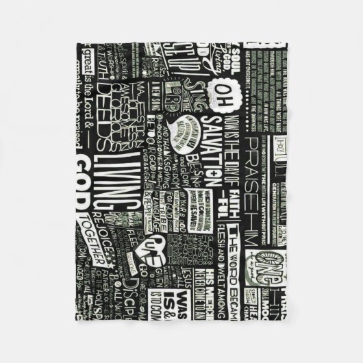 Gezegden voor positieve verering Collage Fleece Bl (Voorkant)