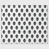 Gezegeld en gebogen cadeaupapier (Vlak)