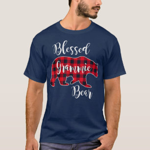 Gezegelde Beer Rood buffelblok T-shirt