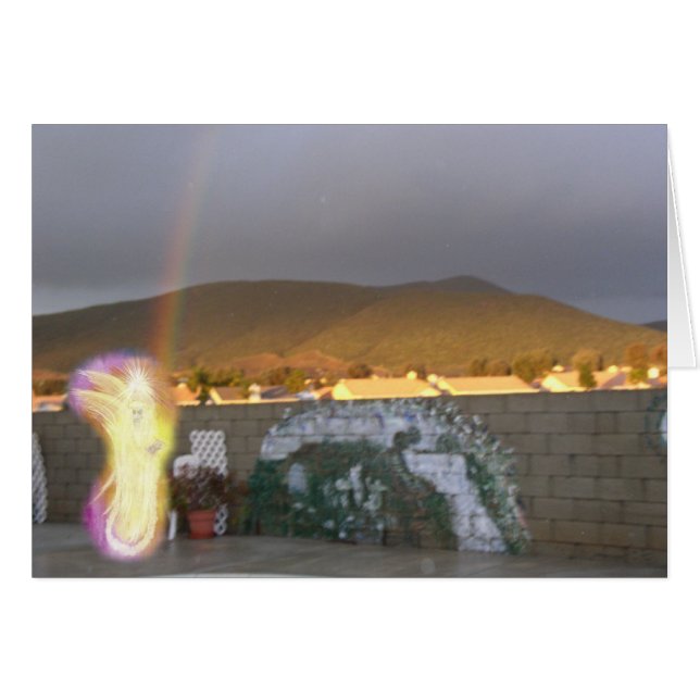 Gezegelde engel van Rainbows (Voorkant Horizontaal)