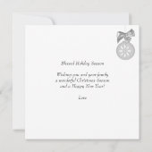 Gezegelde feestdag Aangepaste foto op blauw (Achterkant)