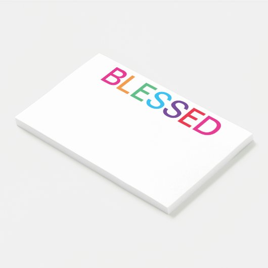 Gezegelde multi-kleuren post-it® notes (Schuin)