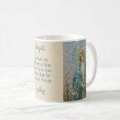 Gezegelde VIrgin Mary met Lily Koffiemok (Voorkant rechts)