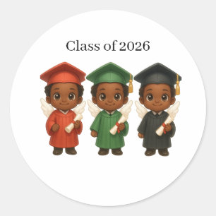 Gezegend & Afstuderend 2026 Ronde Sticker