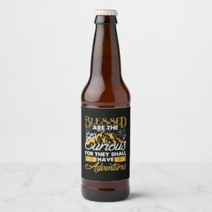 Gezegend avontuur bier etiket
