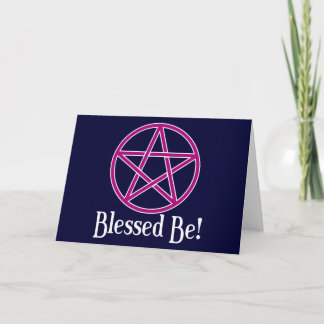 Gezegend BE Pentagram Kaart