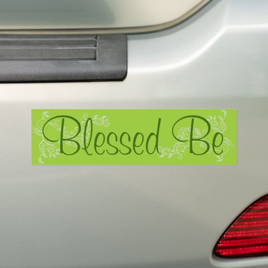 Gezegend Bumpersticker (Op auto)