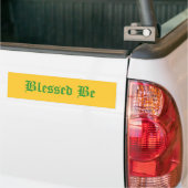Gezegend Bumpersticker (Op Truck)
