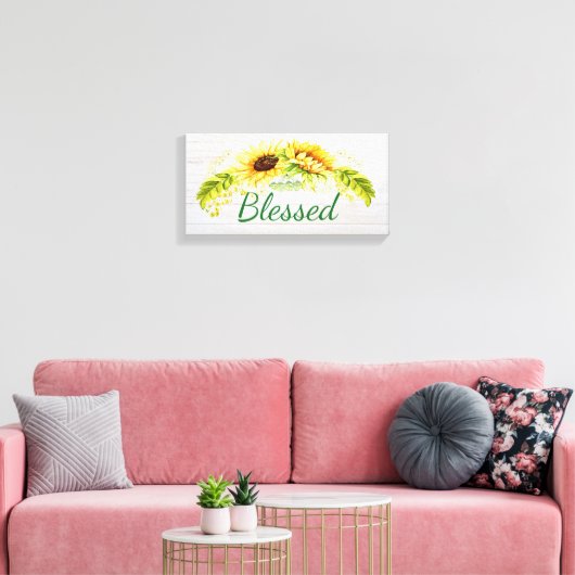 Gezegend Canvas Afdruk (Insitu (Woonkamer))