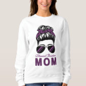 Gezegend Christelijk Moeder Messy Bun Sweatshirt (Voorkant)