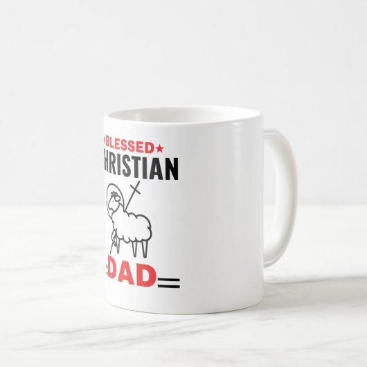 Gezegend Christelijk Pap Mok (Voorkant rechts)