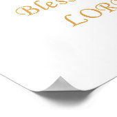 Gezegend - Christelijke geloofsovertuiging voor vr Poster (Hoek)