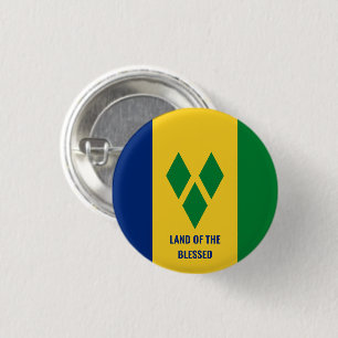 Gezegend Citaat Saint Vincent en de Grenadines Ronde Button 3,2 Cm
