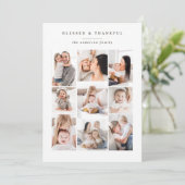 Gezegend & Dankbaar multi-fotokerstkaart Feestdagenkaart (Staand voorkant)