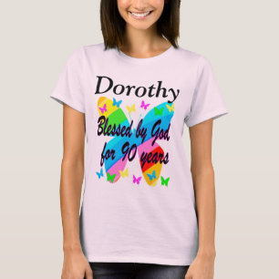 GEZEGEND DOOR GOD 90E VERJAARDAG GEPERSONALISEERD  T-SHIRT