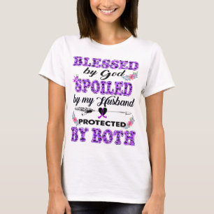 gezegend door god bezoedeld door man Alzheimer T-shirt