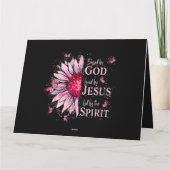 Gezegend door God - Geliefd bij Jezus Roze Zonnebl Kaart (Achterkant)