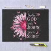 Gezegend door God - Geliefd bij Jezus Roze Zonnebl Tissuepapier (Craft)