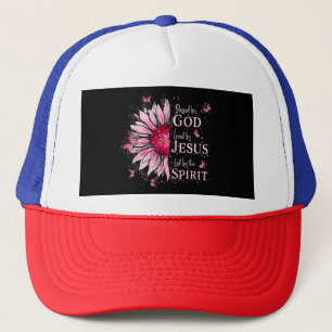 Gezegend door God - Geliefd bij Jezus Roze Zonnebl Trucker Pet