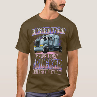 Gezegend door God Gespeeld door mijn Trucker Funny T-shirt