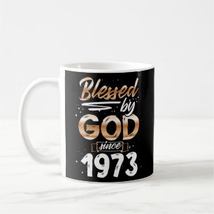Gezegend door God sinds 1973, cadeautjes voor mann Koffiemok