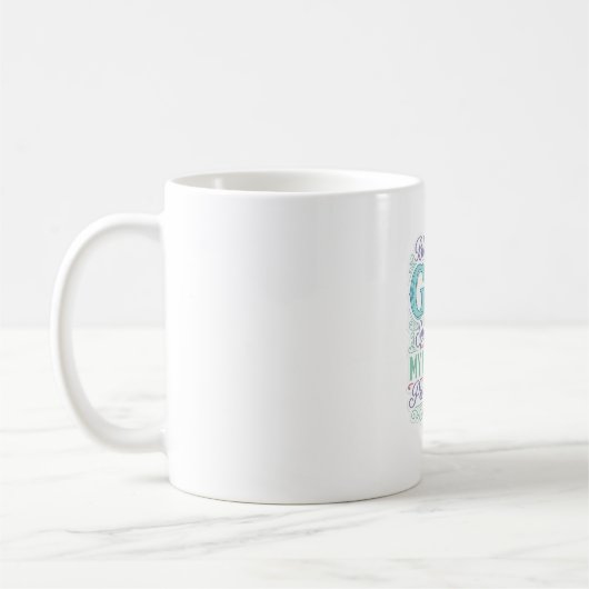 Gezegend Door God verwend Door Mijn Man T-shirt On Koffiemok (Links)