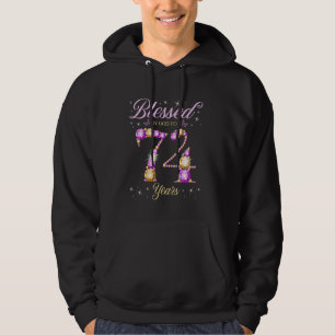 Gezegend door God voor 74 jaar oud 74ste verjaarda Hoodie