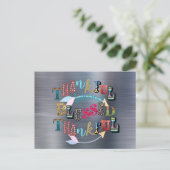 Gezegend en Dankbaar  Briefkaart (Staand voorkant)