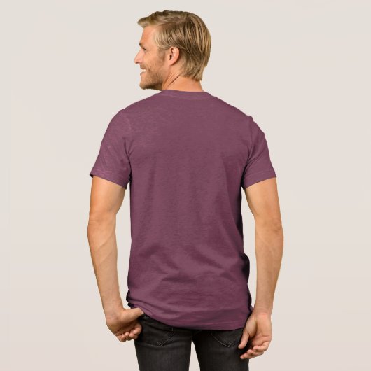 Gezegend en dankbaar elegant script Thanksgiving Tri-Blend Shirt (Voorkant)