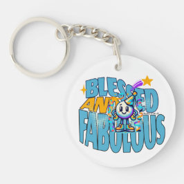 Gezegend en Fabulous - Nummers 6:24-25 Sleutelhanger