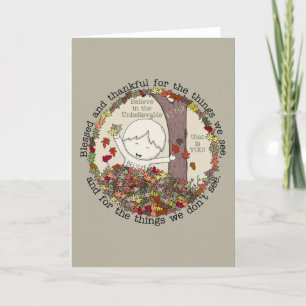 Gezegend en gelukkig feestdagen kaart