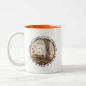 Gezegend en gelukkig tweekleurige koffiemok (Links)