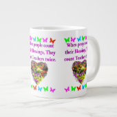 GEZEGEND EN INSPIREREND LERARENONTWERP EXTRA GROTE BEKER (Voorkant rechts)