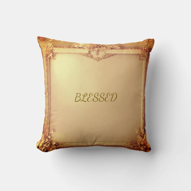Gezegend Engels Modern Design Kussen (Voorkant)
