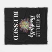 Gezegend Fleece Deken (Voorkant (Horizontaal))