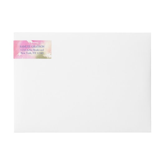 Gezegend foliage Wraparound adreslabel (Voorkant)