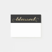 Gezegend, gouden olievlek Inspirerend Grateful Post-it® Notes (Voorkant)