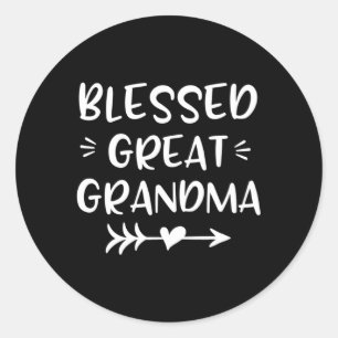 Gezegend Grote Oma Hij Pijl S Ronde Sticker