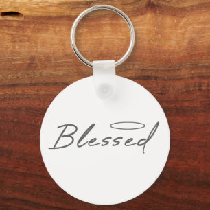 Gezegend Halo religieus ontwerp voor Christelijk g Sleutelhanger