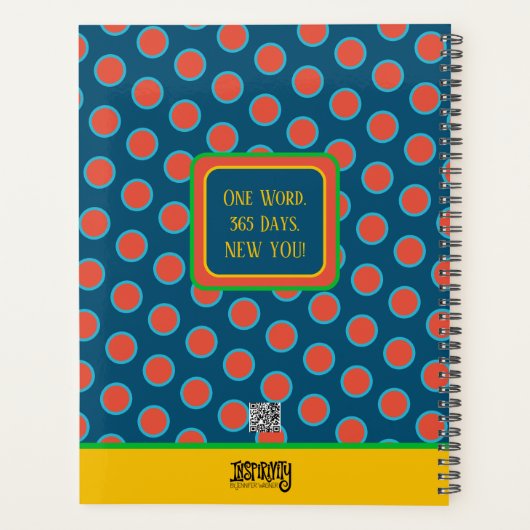 Gezegend inspirerend bloemig gepersonaliseerd ple planner (Achterkant)