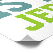 Gezegend is het man bijbelse Jeremiah 17:7 Poster (Hoek)