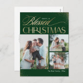 Gezegend Kerst Religieuze Vakantie Kaart Briefkaar (Voorkant / Achterkant)