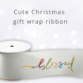 Gezegend kerstcadeau inpaklint lint