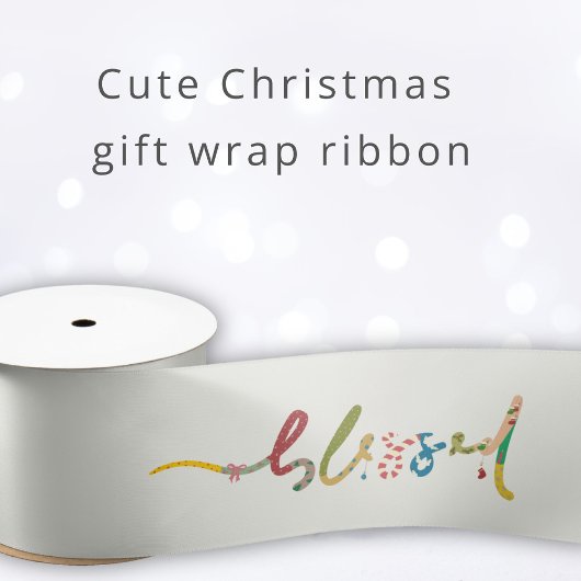 Gezegend kerstcadeau inpaklint lint