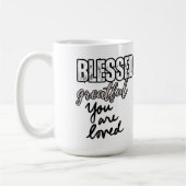 Gezegend ⛪︎ koffie mok 15oz (Links)