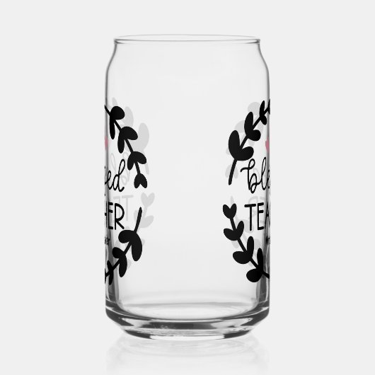 Gezegend Leraar Aangepaste Naam Leraar Waardering Blikvorm Glas (Links)