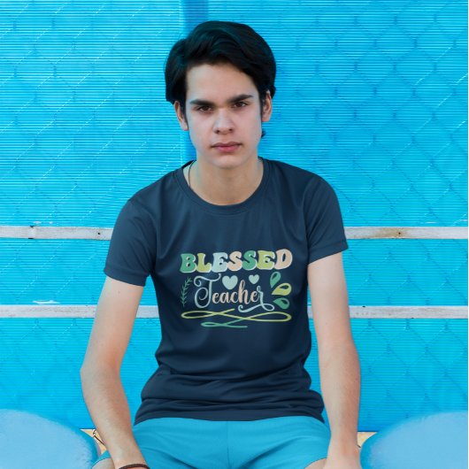 Gezegend Leraar Terug naar School Design T-shirt