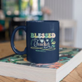 Gezegend Leraar Terug naar School Design Tweekleurige Koffiemok