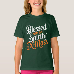 Gezegend met de geest van X-Mass Digital Art Des T-shirt