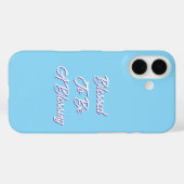 Gezegend om blauw te zijn Case-Mate iPhone case (Achterkant (horizontaal))